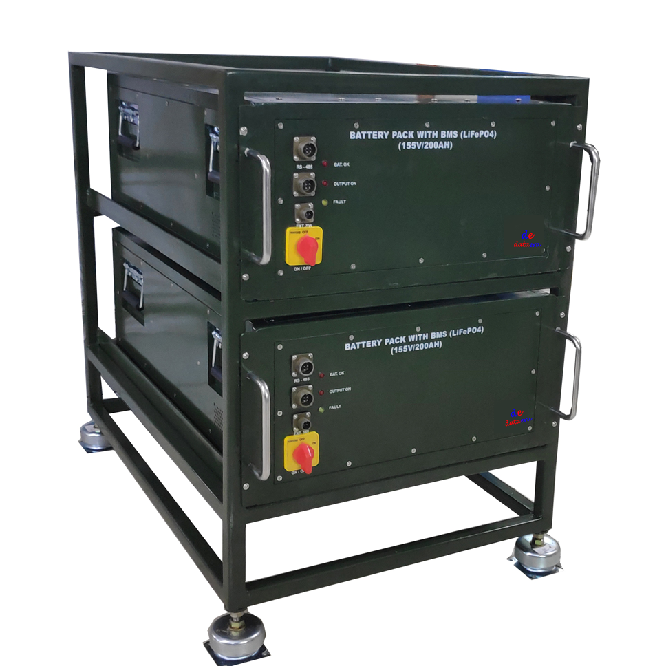 Battery Pack with BMS 155V-200AH HV Life PO4